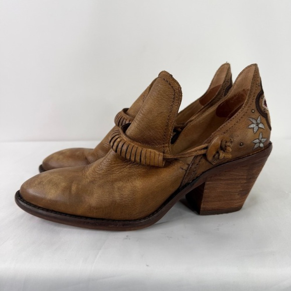 Sundance‎ Vera Cruz Estrada Embroidered Western Ankle Boots Spain Size 39 - Picture 12 of 13